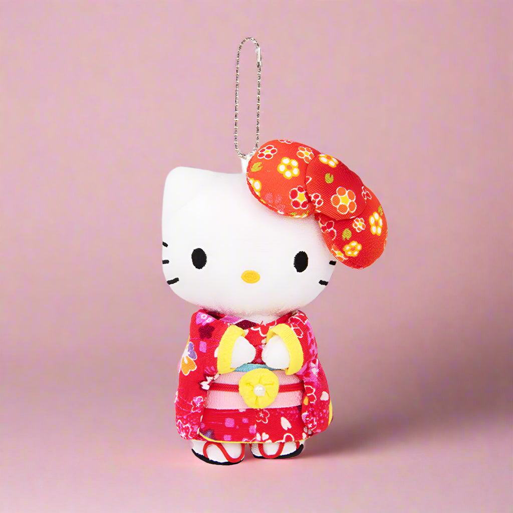 Kimono Sanrio Plush Keychains