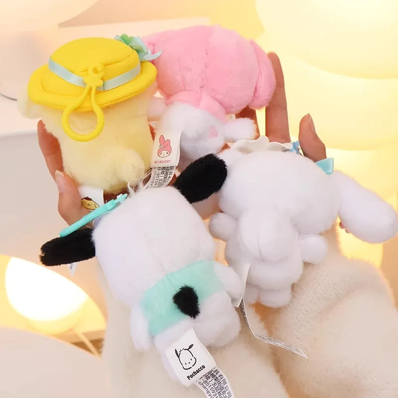 Sanrio Plush 10cm Adorable Flower Keychains