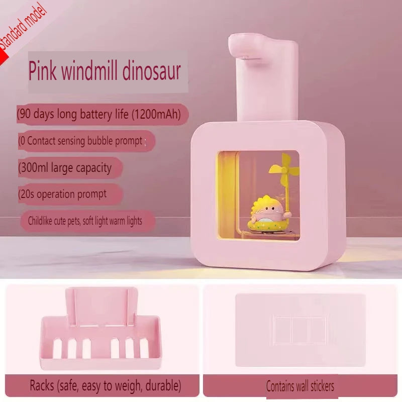 Cute Sanrio Automatic Hand Sanitizer Dispenser Cinnamoroll Kuromi 400ml Cartoon Smart Hand Wash Contact Free Hand Soap Dispenser
