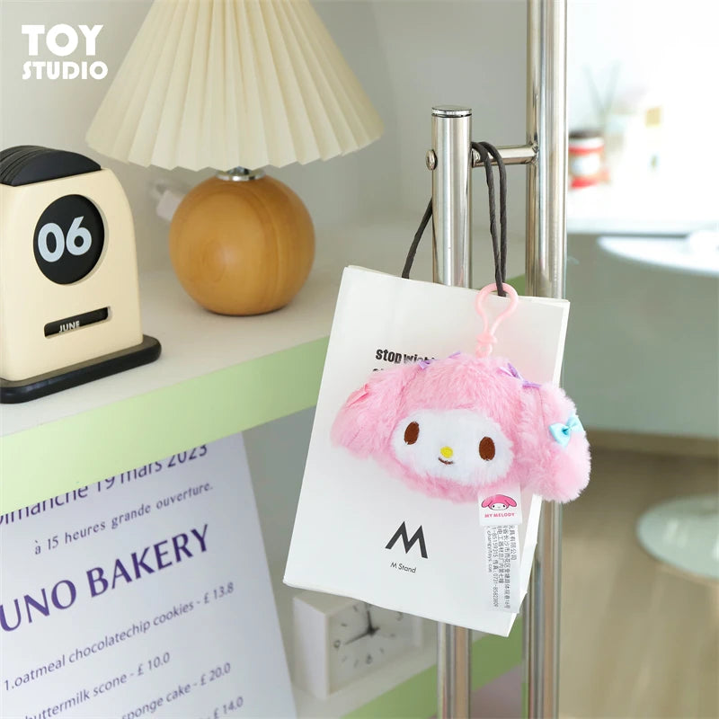 Sanrio Characters Plush Face Only Keychain