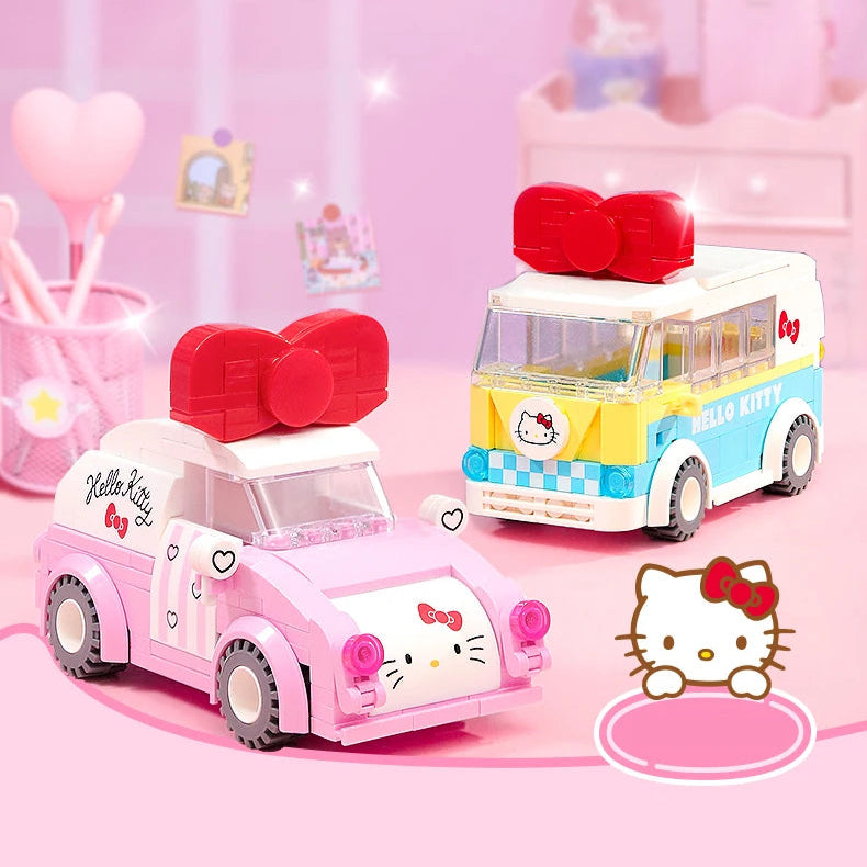 DIY Building Blocks For Mini Kitty Car & Bus