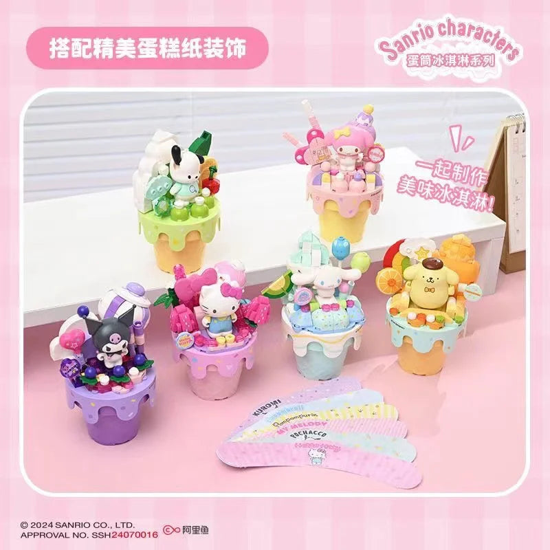 Sanrio Characters 'Ice Cream Cake' Series Building Blocks