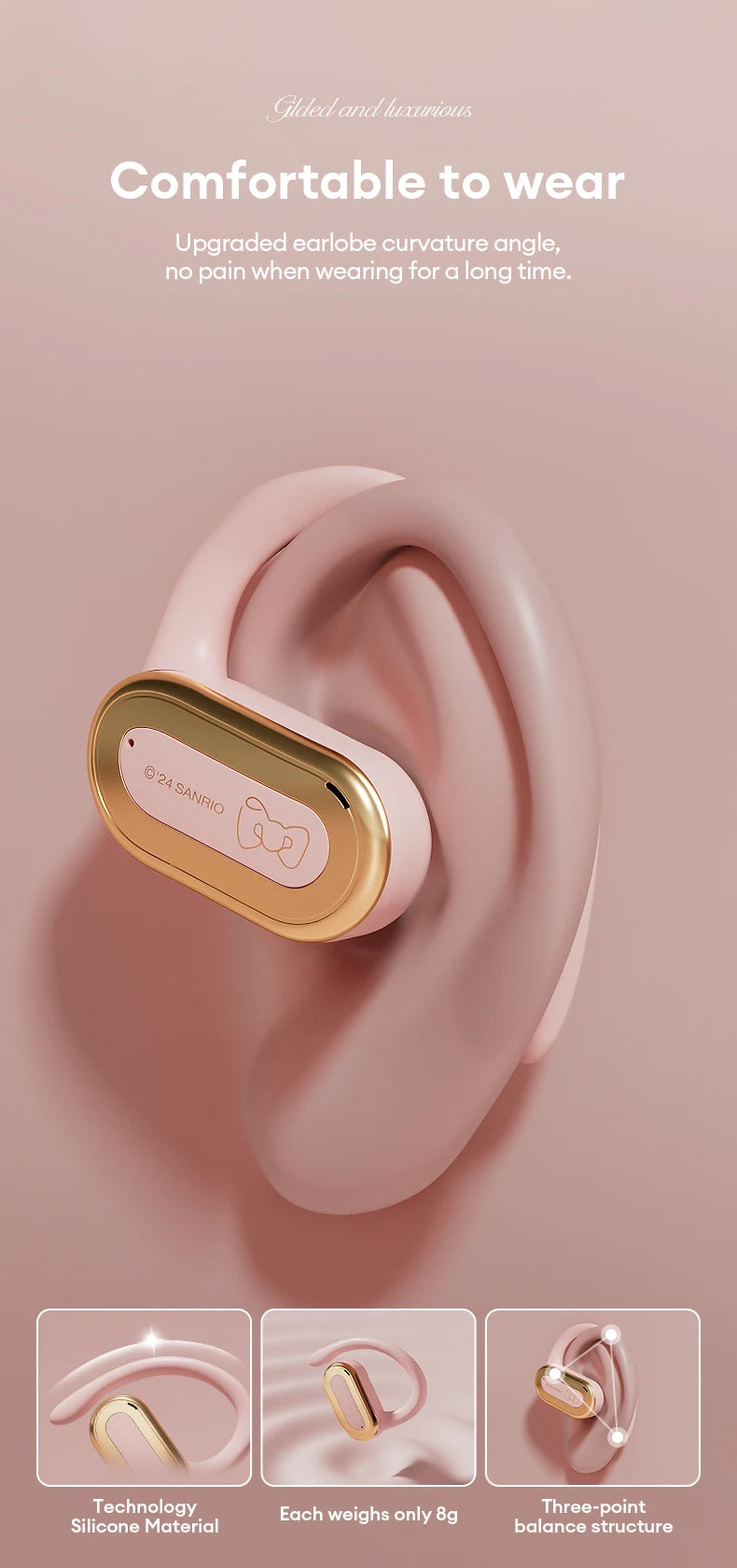Hello Kitty & Cinnamoroll Wireless Bluetooth Earbuds