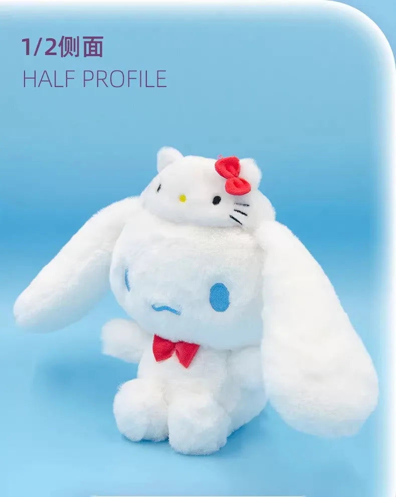 Sanrio Hello Kitty Anime Kuromi Melody Cartoon Cute Plush Stuffed Toys Soft Pillow Plushies Keyring Doll Birthday Gifts For Girl