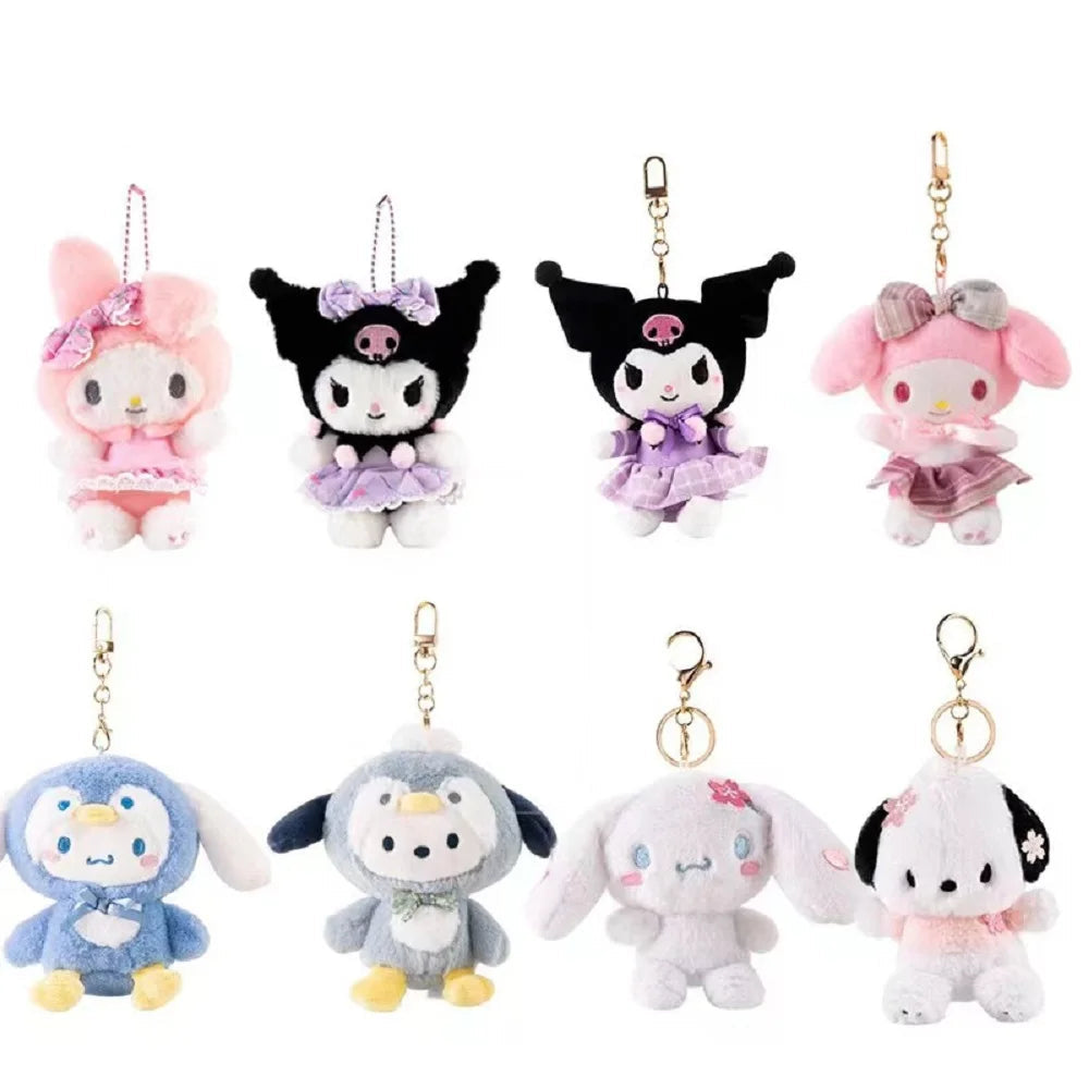 Original Sanrio Characters Plush Keychains
