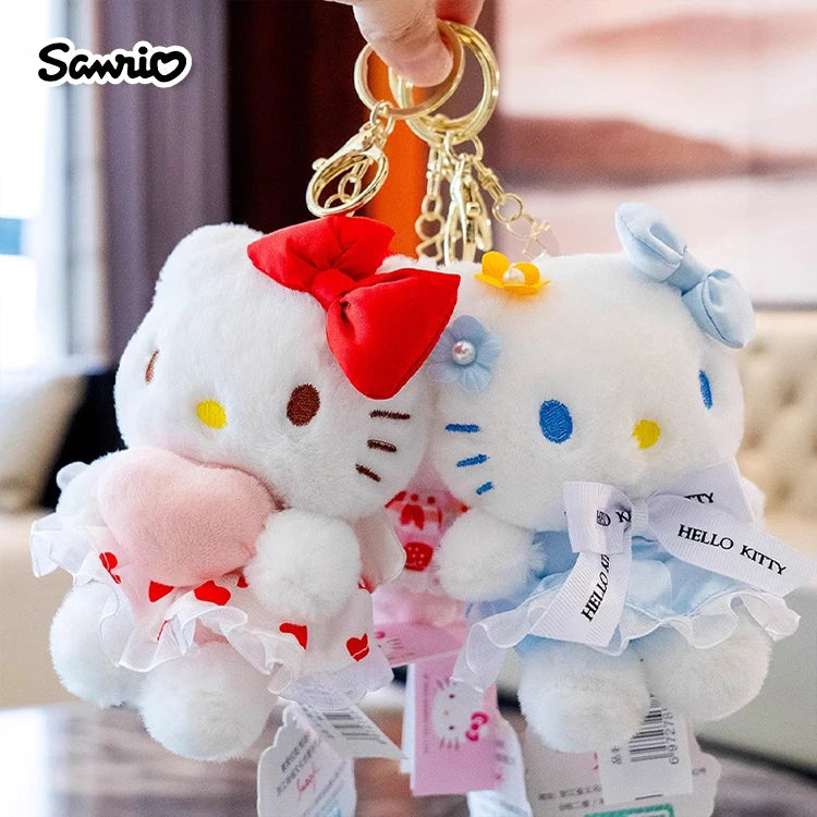 Hello Kitty 12cm Plush Keychain
