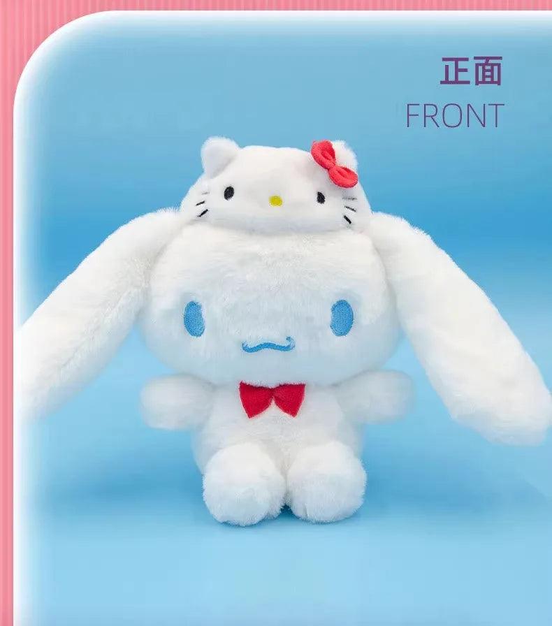 Sanrio Hello Kitty Anime Kuromi Melody Cartoon Cute Plush Stuffed Toys Soft Pillow Plushies Keyring Doll Birthday Gifts For Girl