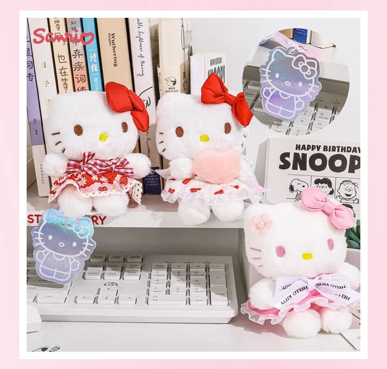 Hello Kitty 12cm Plush Keychain