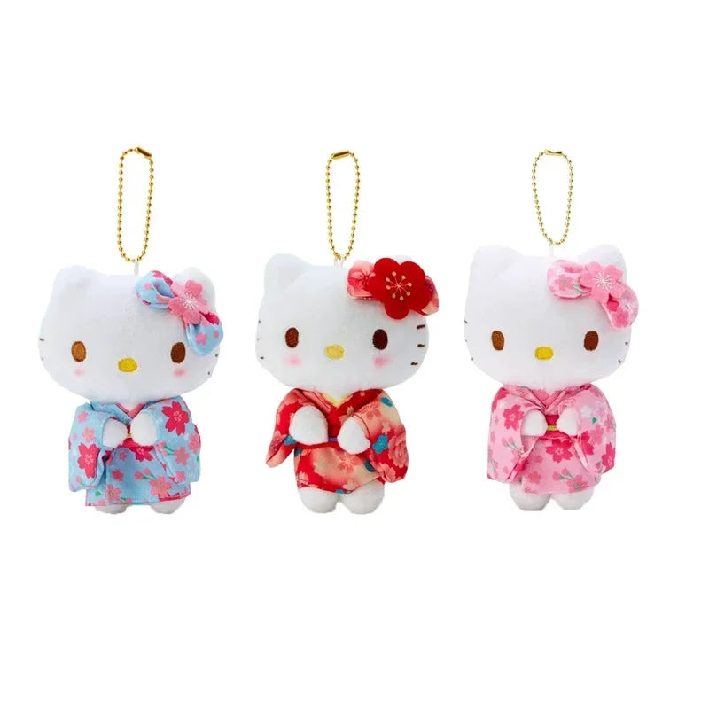Hello Kitty Matcha Kimono Plushie Keychain