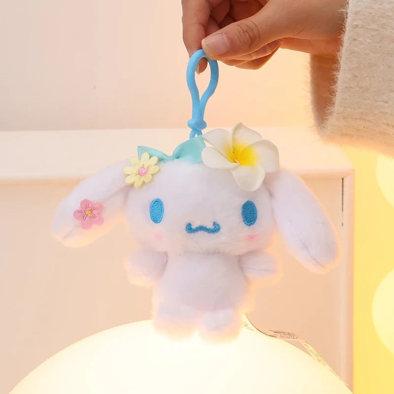 Sanrio Plush 10cm Adorable Flower Keychains