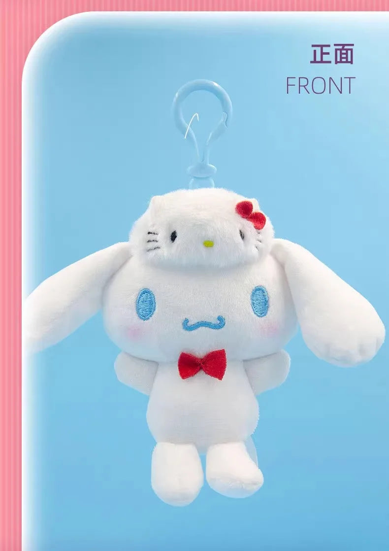 Sanrio Hello Kitty Anime Kuromi Melody Cartoon Cute Plush Stuffed Toys Soft Pillow Plushies Keyring Doll Birthday Gifts For Girl