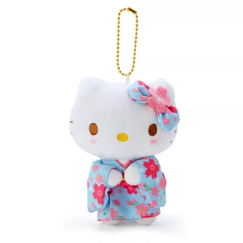 Hello Kitty Matcha Kimono Plushie Keychain