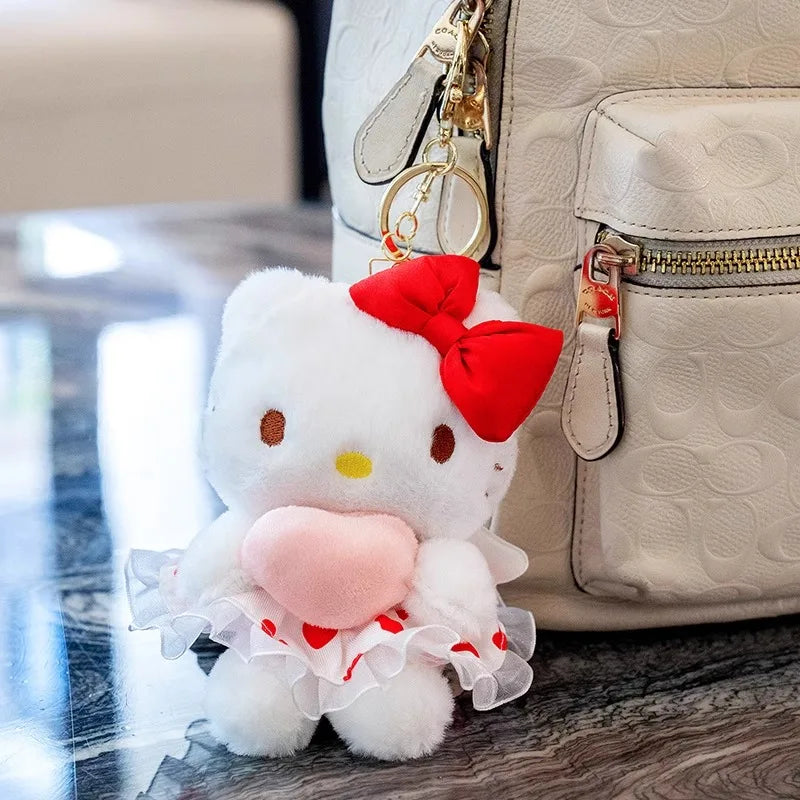 Hello Kitty 12cm Plush Keychain