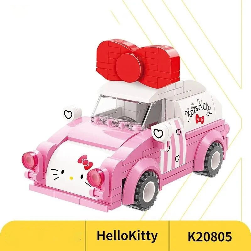 DIY Building Blocks For Mini Kitty Car & Bus