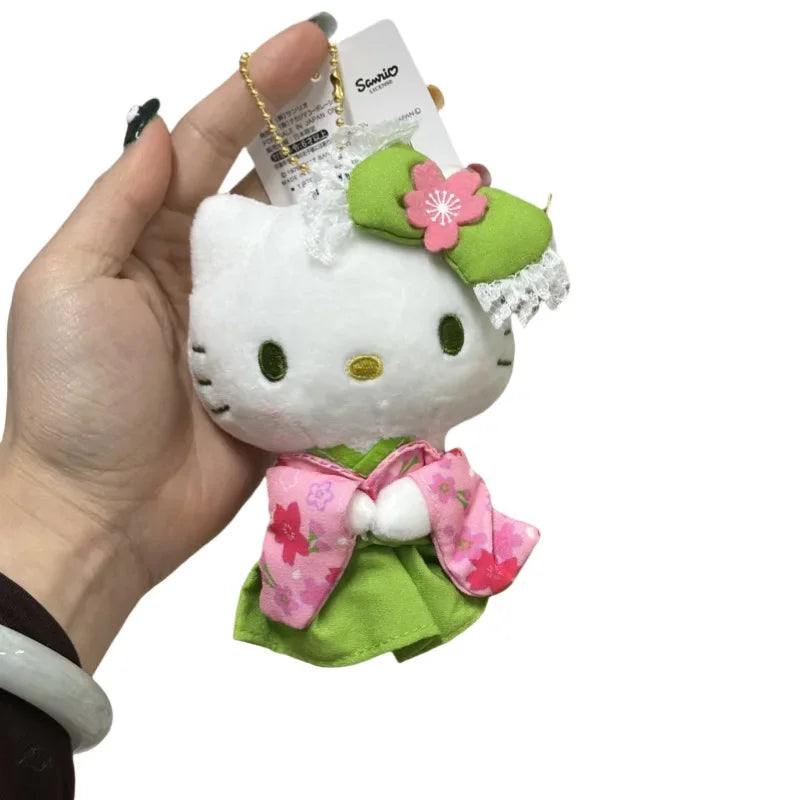 Hello Kitty Matcha Kimono Plushie Keychain