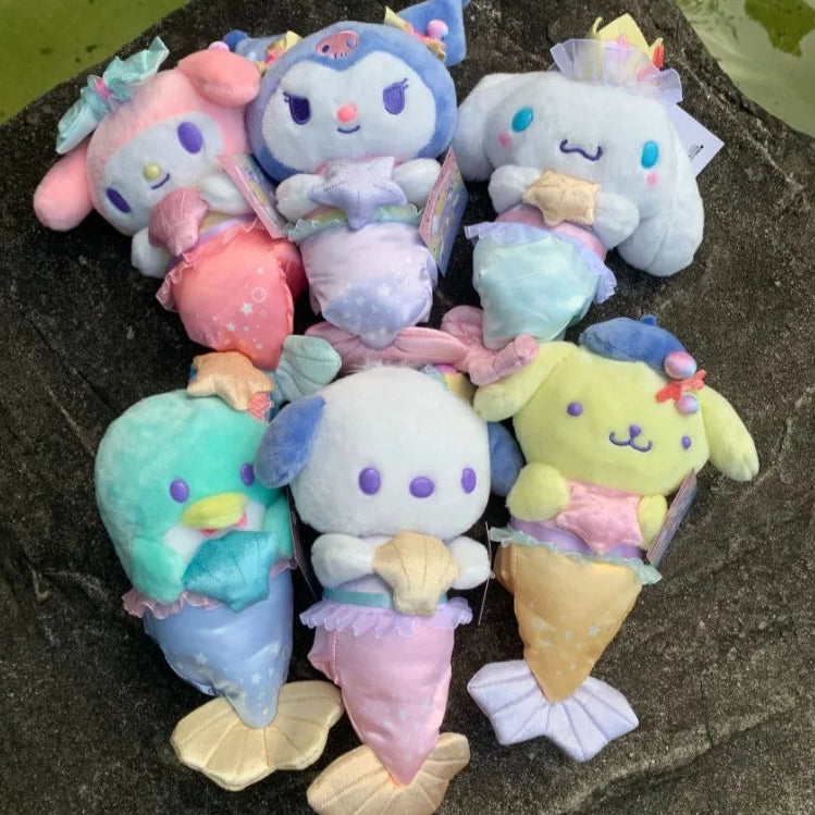 Sanrio Character 'Mermaid' Series 25cm Plush Keychain