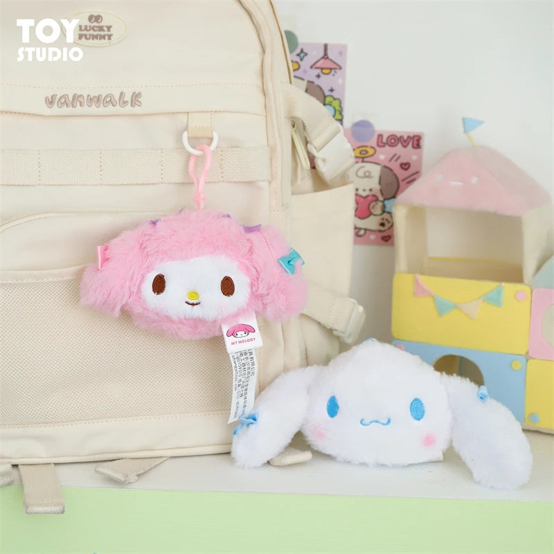 Sanrio Characters Plush Face Only Keychain