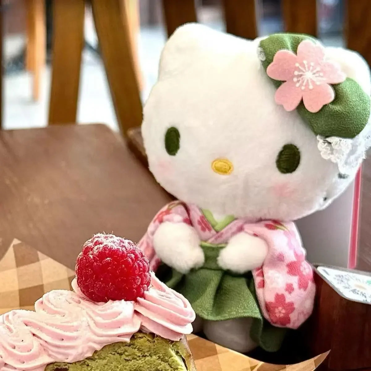 Hello Kitty Matcha Kimono Plushie Keychain