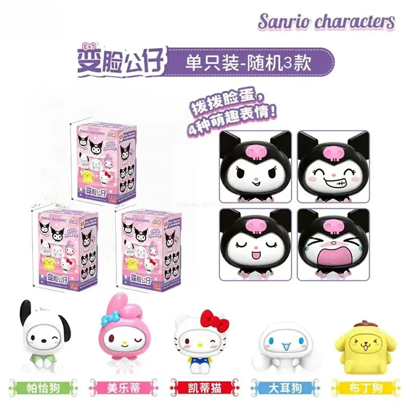 Sanrio Characters Face Change Figure Collectible Blind Box