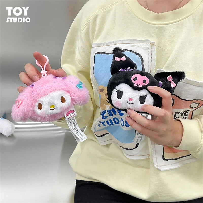 Sanrio Characters Plush Face Only Keychain