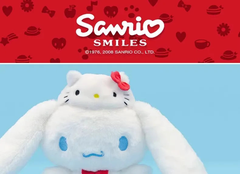 Sanrio Hello Kitty Anime Kuromi Melody Cartoon Cute Plush Stuffed Toys Soft Pillow Plushies Keyring Doll Birthday Gifts For Girl