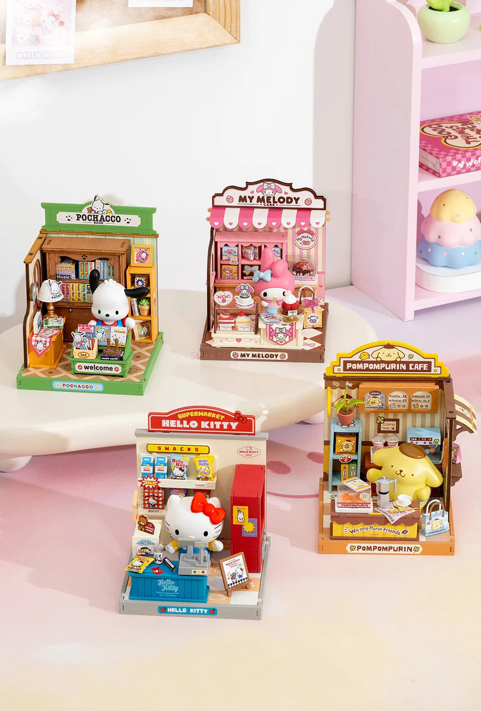 Sanrio Store Manager Series Assembling House Model Toys