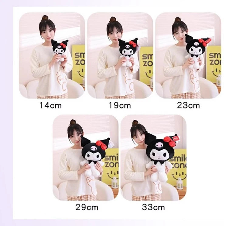 Sanrio Hello Kitty Anime Kuromi Melody Cartoon Cute Plush Stuffed Toys Soft Pillow Plushies Keyring Doll Birthday Gifts For Girl