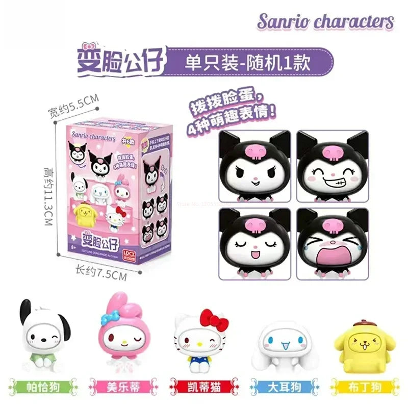 Sanrio Characters Face Change Figure Collectible Blind Box