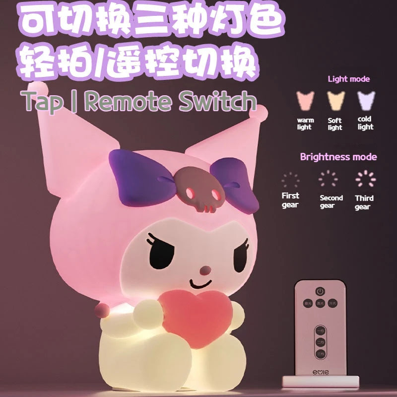 Kuromi Night Light Table Lamp + Remote Control