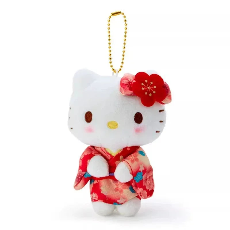 Hello Kitty Matcha Kimono Plushie Keychain