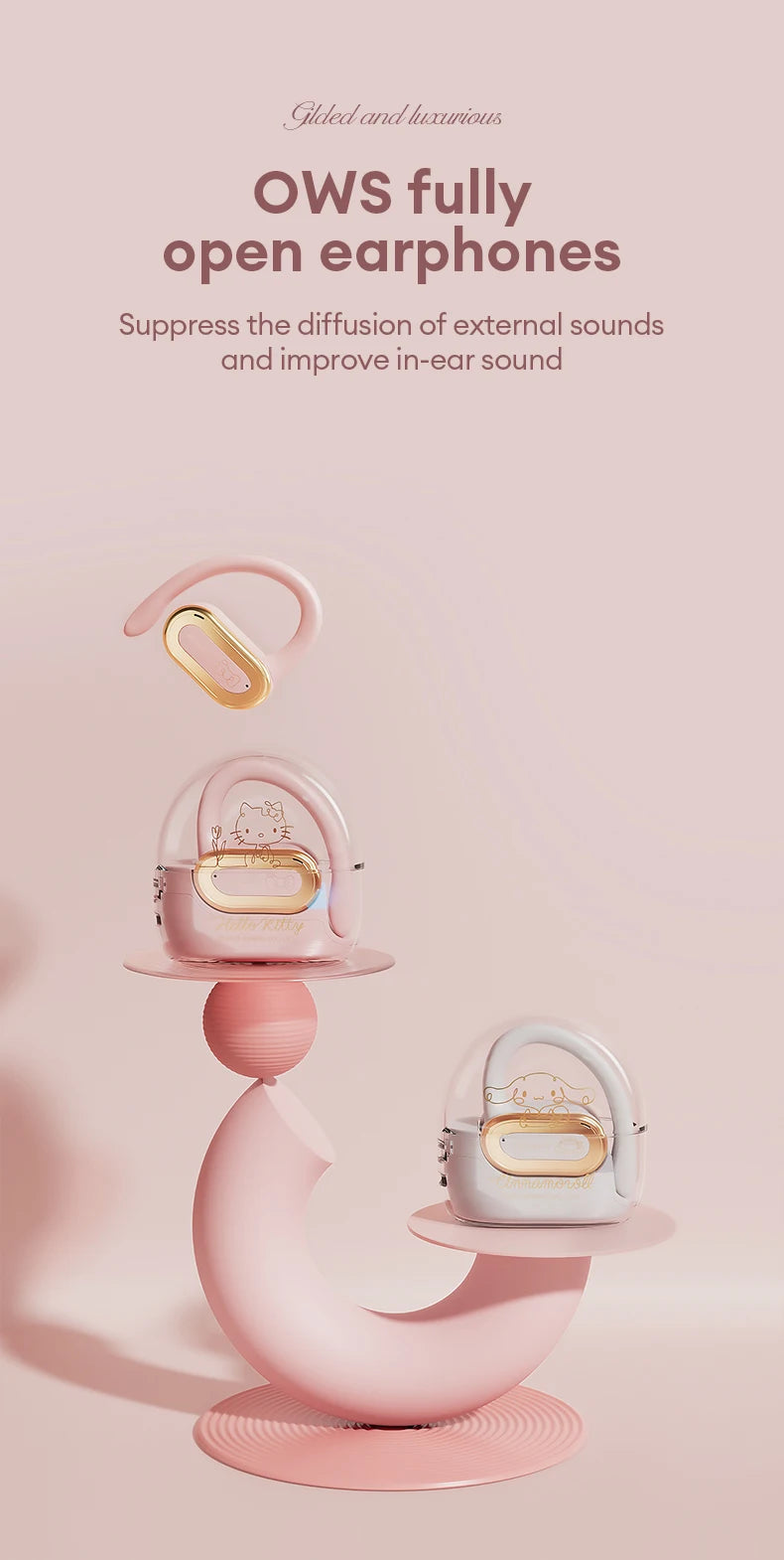 Hello Kitty & Cinnamoroll Wireless Bluetooth Earbuds