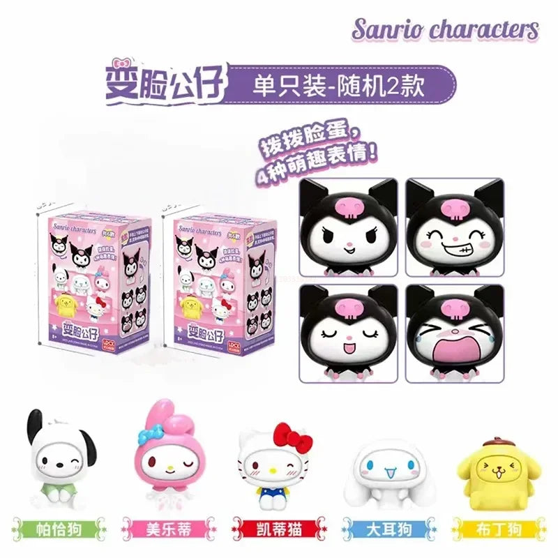 Sanrio Characters Face Change Figure Collectible Blind Box