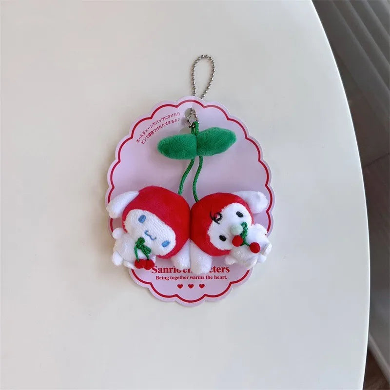Sanrio Characters 'Cherry' Series Plush Keychains