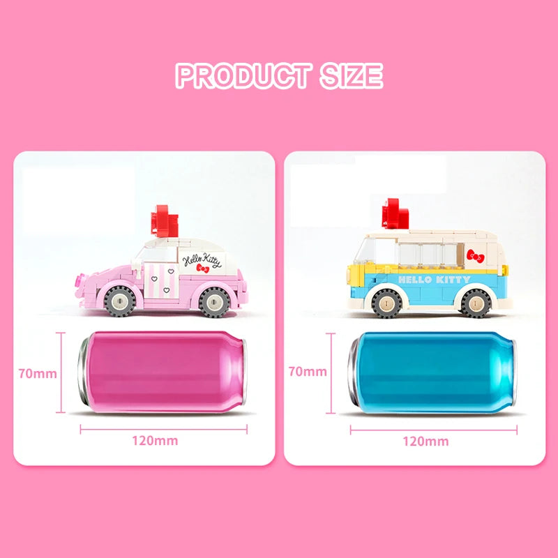 DIY Building Blocks For Mini Kitty Car & Bus