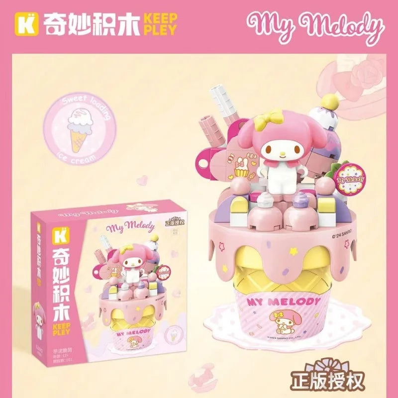 Sanrio Characters 'Ice Cream Cake' Series Building Blocks