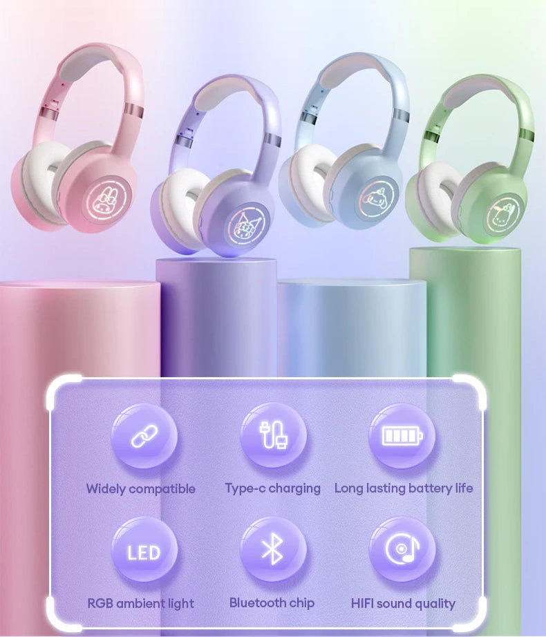 Sanrio Characters Wireless Bluetooth Noise-Cancelation Headphones