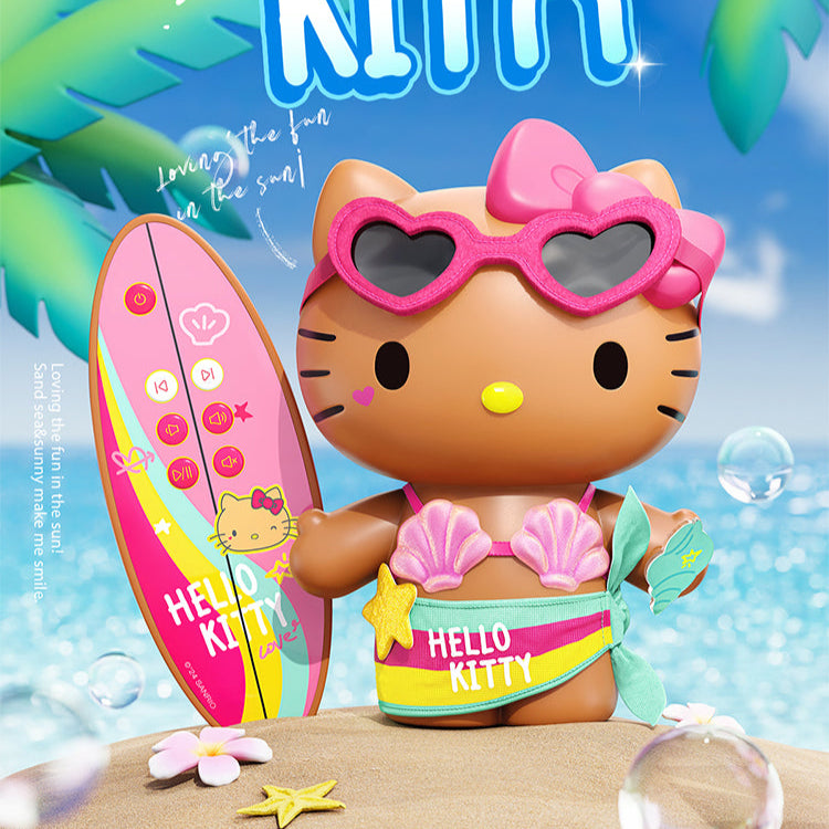 Hello Kitty Portable Bluetooth Speaker 'Summer Surfing' Series [COLLECTIBLE]