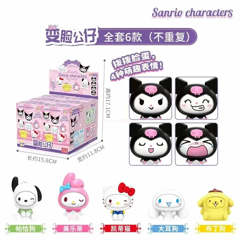 Sanrio Characters Face Change Figure Collectible Blind Box