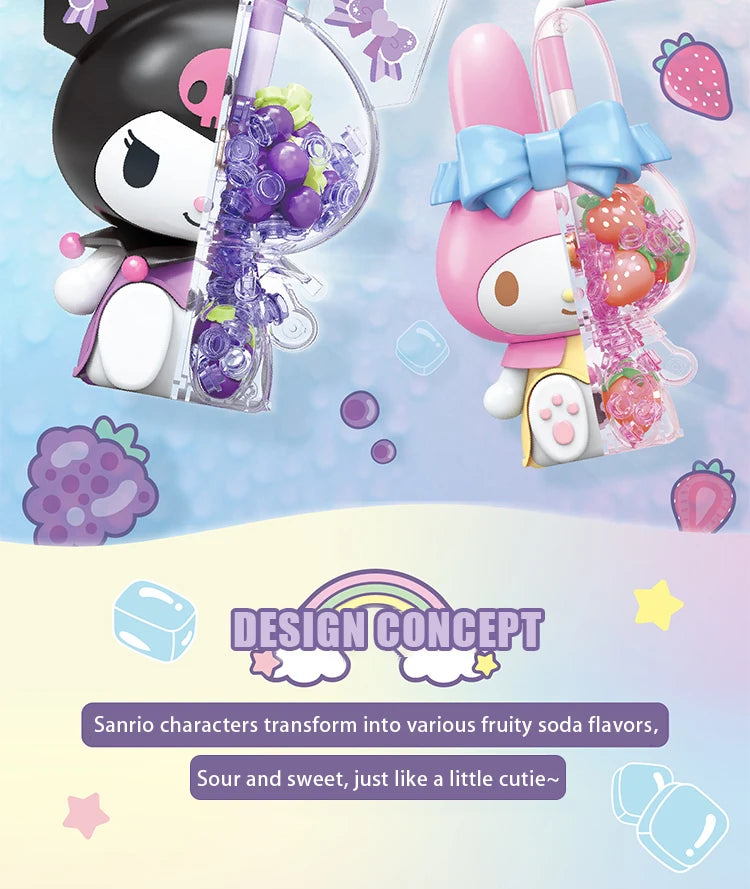 Sanrio Characters 'Bubble Soda' Series Building Blocks
