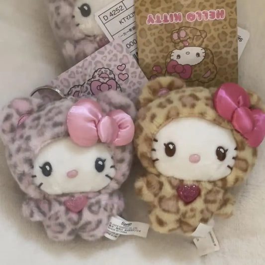Hello Kitty Leopard Plush Pendant
