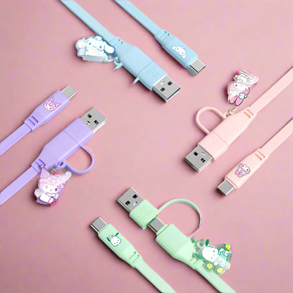 2-In-1 Adapter Storage Charging Cable
