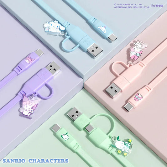 2-In-1 Adapter Storage Charging Cable