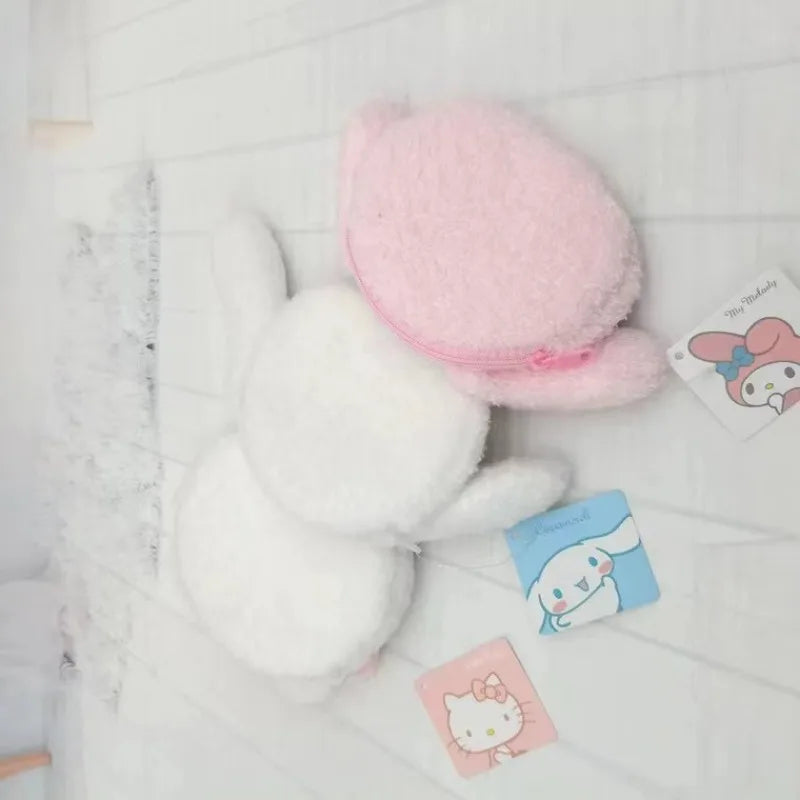 Sanrio Character Fuzzy Zipper Coin Purse