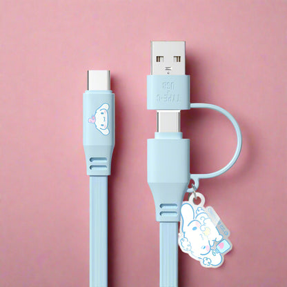 2-In-1 Adapter Storage Charging Cable