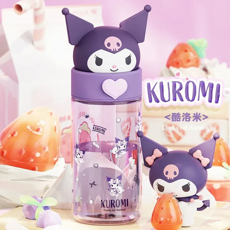 Sanrio Characters Transparent Water Bottle