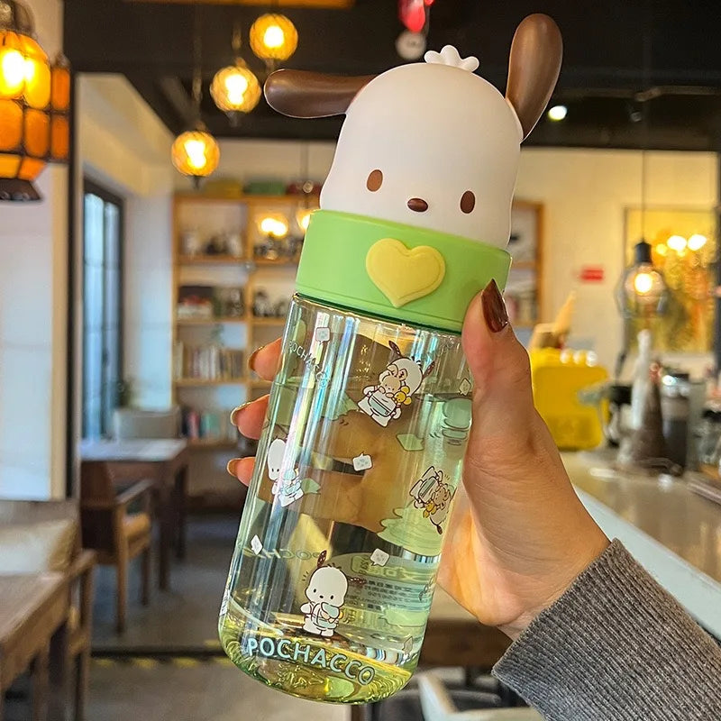 Sanrio Characters Transparent Water Bottle