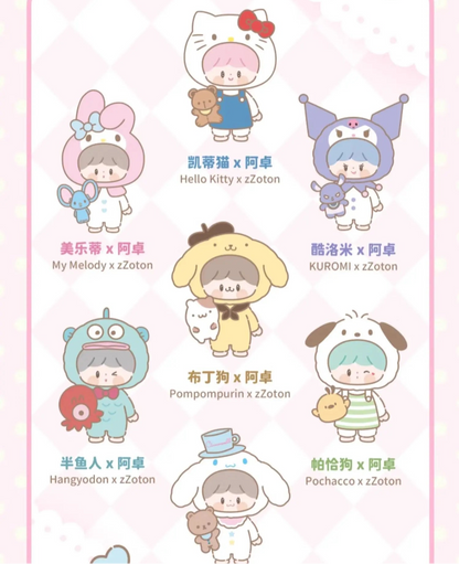 Sanrio Characters X zZoton 'Love-league Buddies' Series Blind Box Dolls
