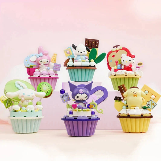 Sanrio Characters 'Cartoon Cupcakes' Series Building Blocks
