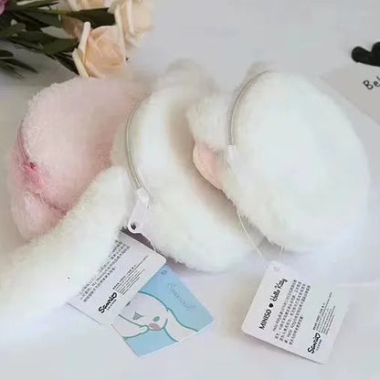 Sanrio Character Fuzzy Zipper Coin Purse