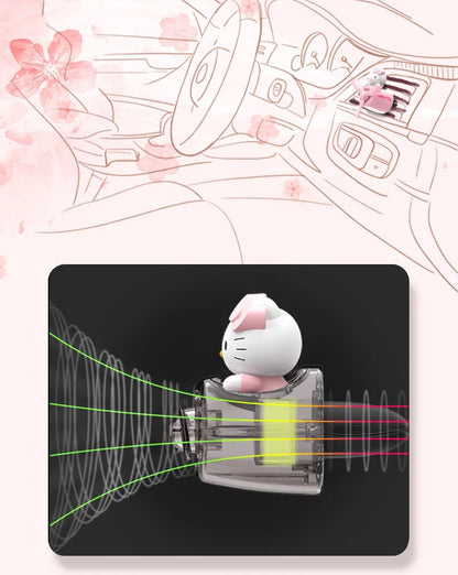 Sanrio Hello Kitty Air Freshener Car Perfum Kawaii Propeller Outlet Vent Fresheners Perfume Suitable for Car Interior Decoration
